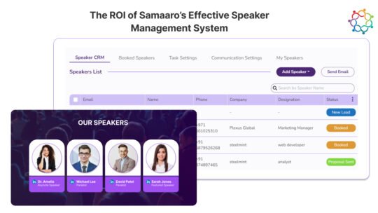 The ROI of Samaaro’s Effective Speaker Management System